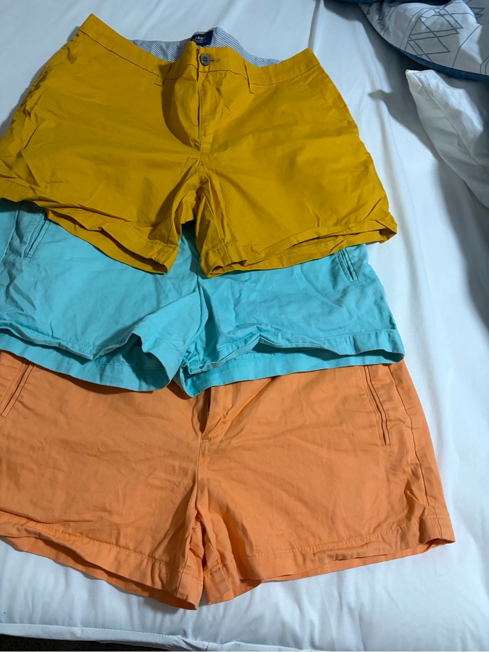 3 Pair Relaxed fit shorts.